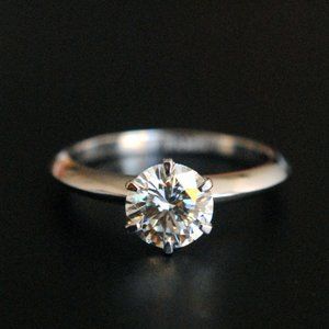Certified 1ct. t.w. Diamond Solitaire Engagement Ring